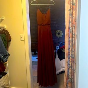 Jenny Yoo Collection Inesse Bridesmaid Dress, color: Hibiscus, size: 2